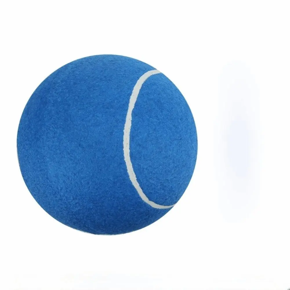 Tennis Blue Inflatable Tennis Ball Fiber 9.5 Inch Signature Pet Rubber Giant Tennis Ball Outdoor Play