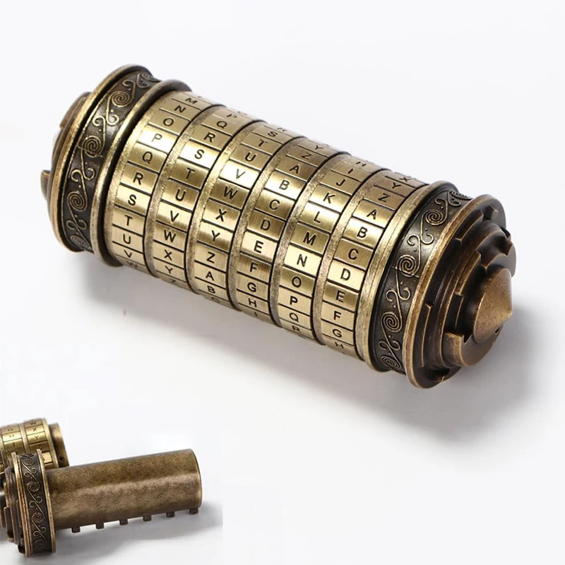 Pudełko na puzzle Cryptex Da Vinci Code z ukrytą przegródką na pierścionki na pieniądze biżuteria kreatywne romantyczne prezenty urodzinowe