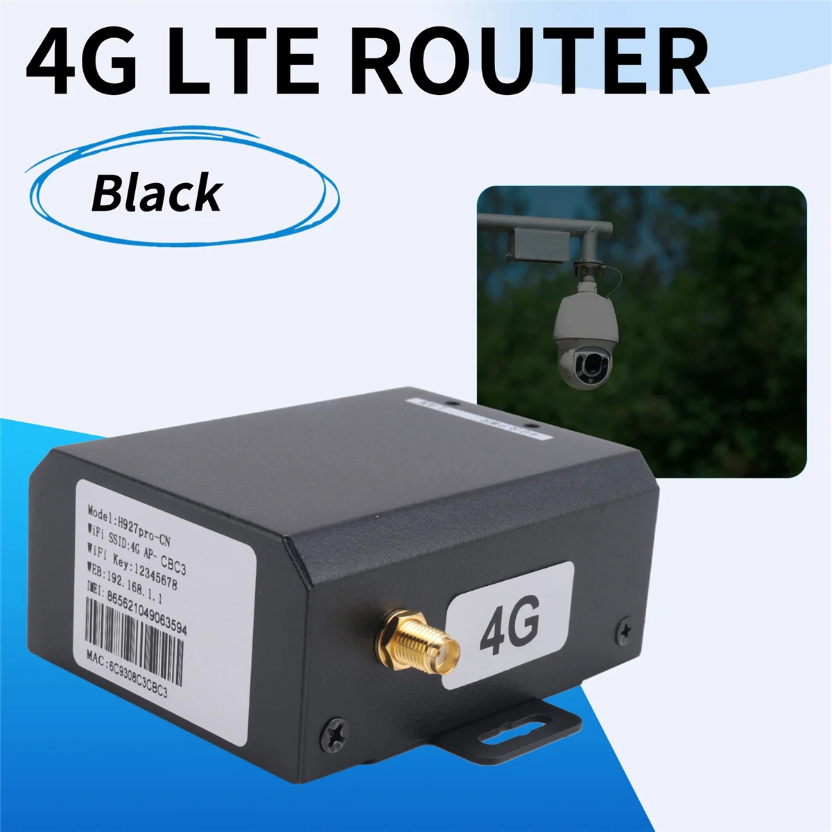 AD11 H927 Industriequalität 4G-Router 150 Mbit/s 4G LTE CAT4 SIM-Karten-Router mit externer Antenne, unterstützt 16 WLAN-Benutzer-Asien