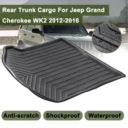 Cargo Floor Tray Carpet fango Pad Boot Mat tronco posteriore Liner Kick Guard Protector per Jeep Grand Cherokee WK2 2012 2013 2014-2018