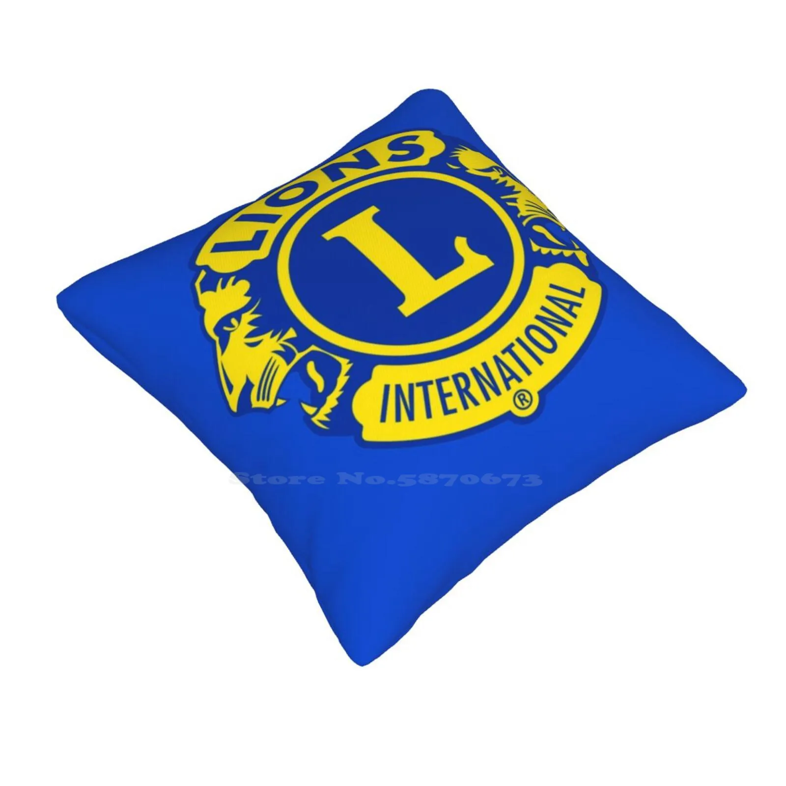 Lions Clubs International Home Sofa Car Cushion Cover Pillowcase Lions Clubs International Lions Club International