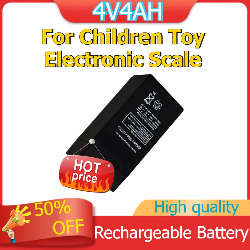 

Rechargeable Battery for Children Toy Electronic Scale Lead-acid Accumulator 4V4AH