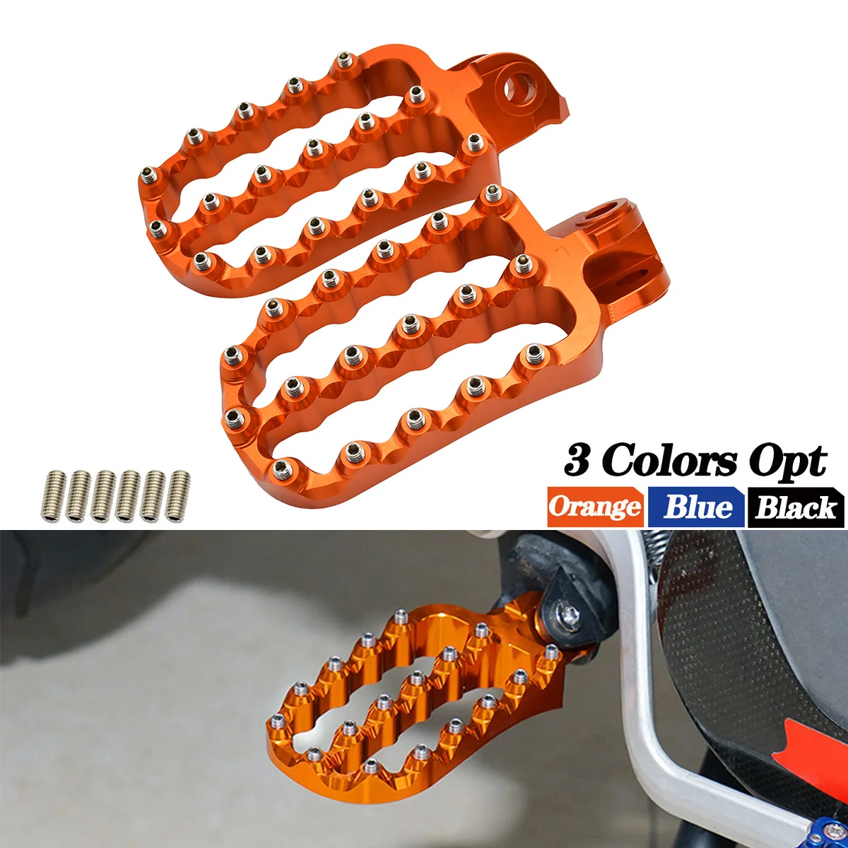 Motorcycle Foot Rest Pegs Footrest Footpeg For Husqvarna 701 Enduro Supermoto NORDEN 901 For KTM 690 790 990 1090 1190 Adventure