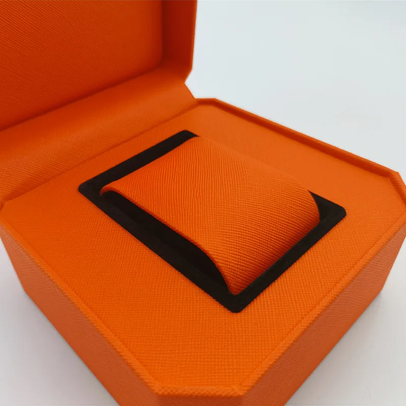 Коробка для хранения часов из искусственной кожи, витрина для одного часа, держатель для наручных часов, дорожный органайзер для ювелирных изделий с подушкой для мужчин, подарок