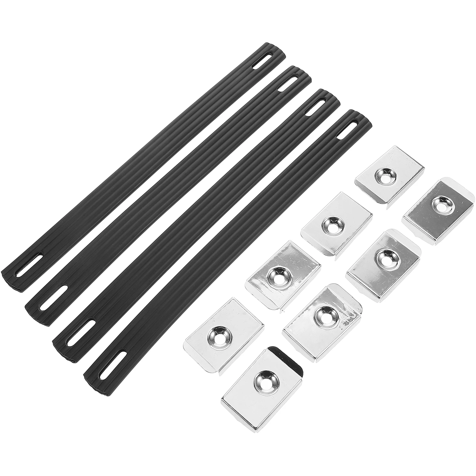 

4 Pcs Rubber Handle Speaker Cabinet Amplifier Strap Black Pull Supplies Accessories Speaker Handle Strap Portable Design