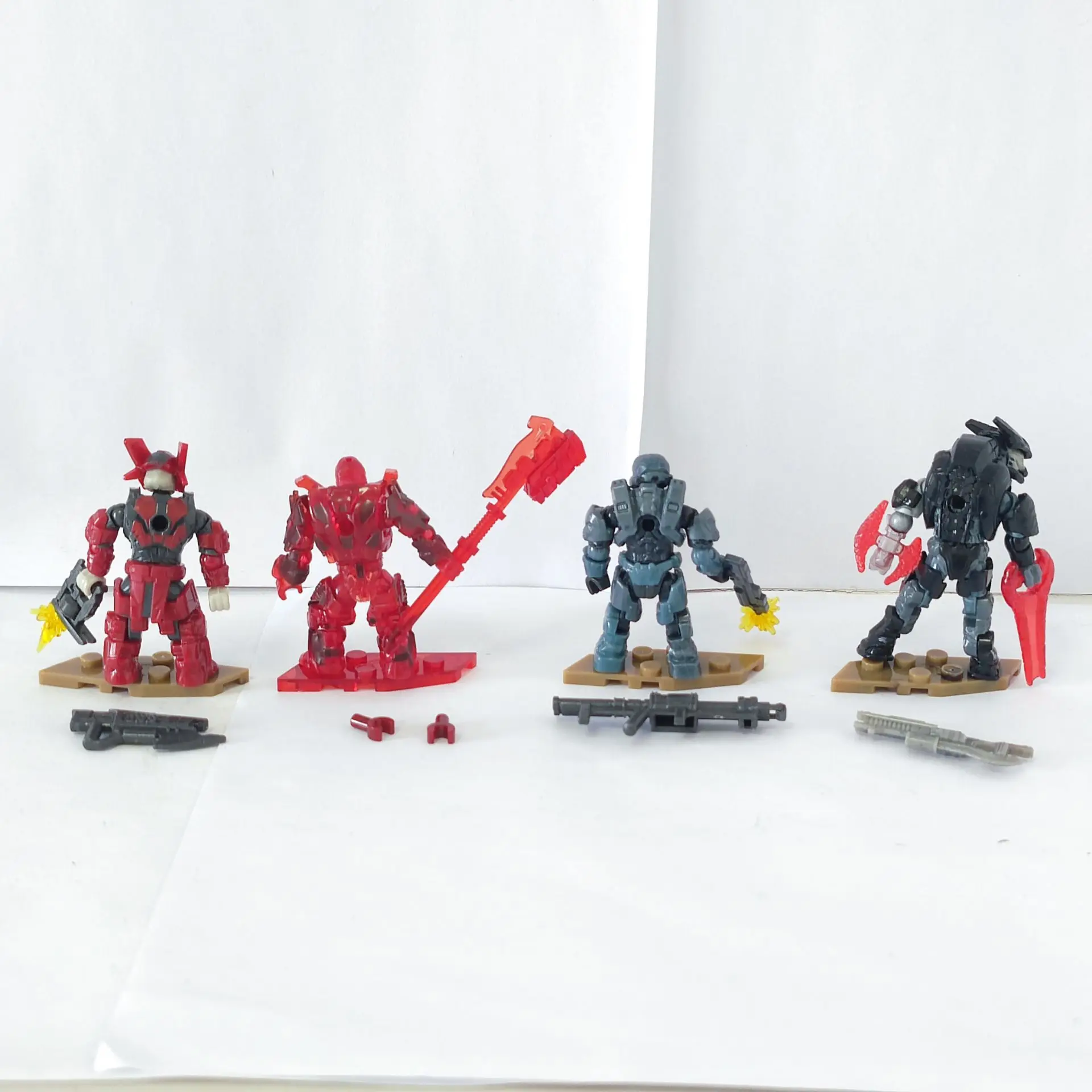 Mega Construx Banished Phantom Spartan Griffin Brute Captain Escherum Jega Rdomnai 4pack Loose Mini Action Figure Toy