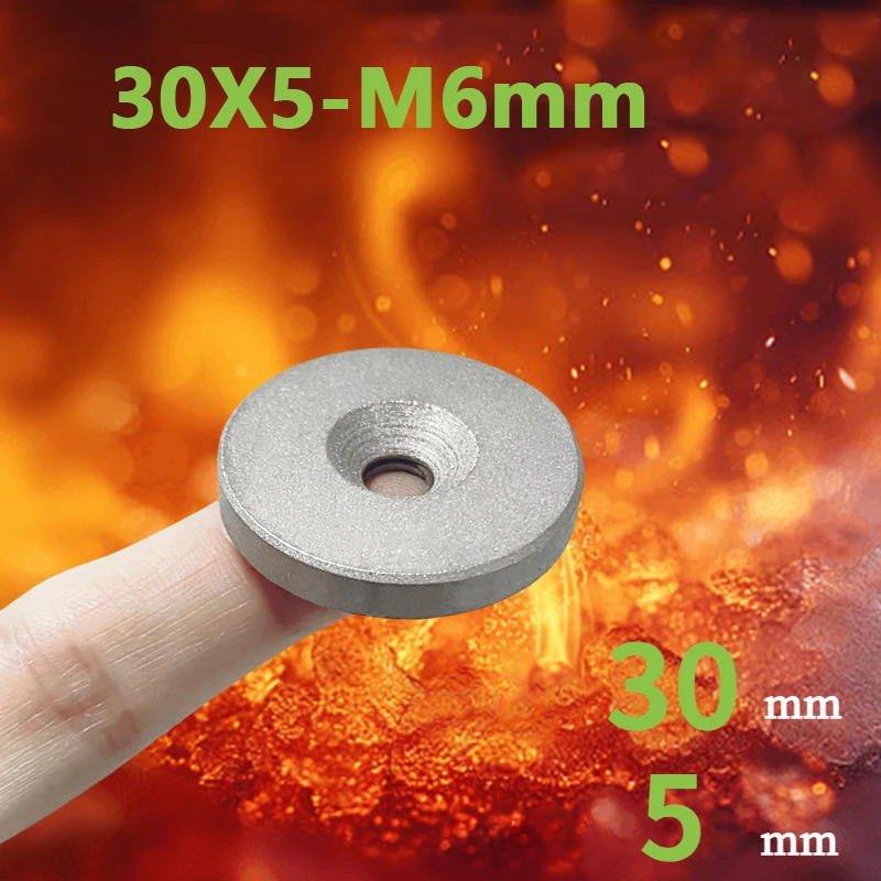 8x5-3 35x5-M5 12x4-4 12x4-4 18x3-M4 30x16-M6 mm 350degree C High Temperature Office Use Refrigerator magnet Magnetic hook DIY