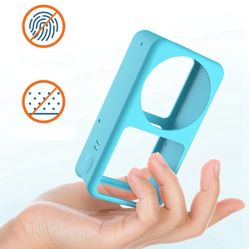 Hot-Silicone Protective Cover Dust-Proof And Shock-Proof Soft Cover Lens Screen Case Frame For Dji Action 2