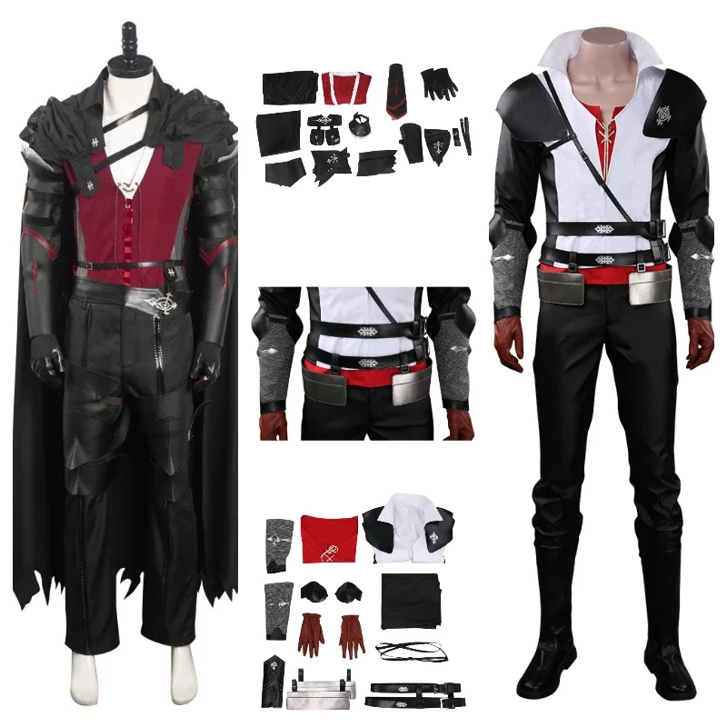 Final Fantasy XVI Clive Rosfield Cosplay ostume FFXVI FF16 Men Uniform Coat Pants Cloak Outfits Halloween Carnival Party Suit BS