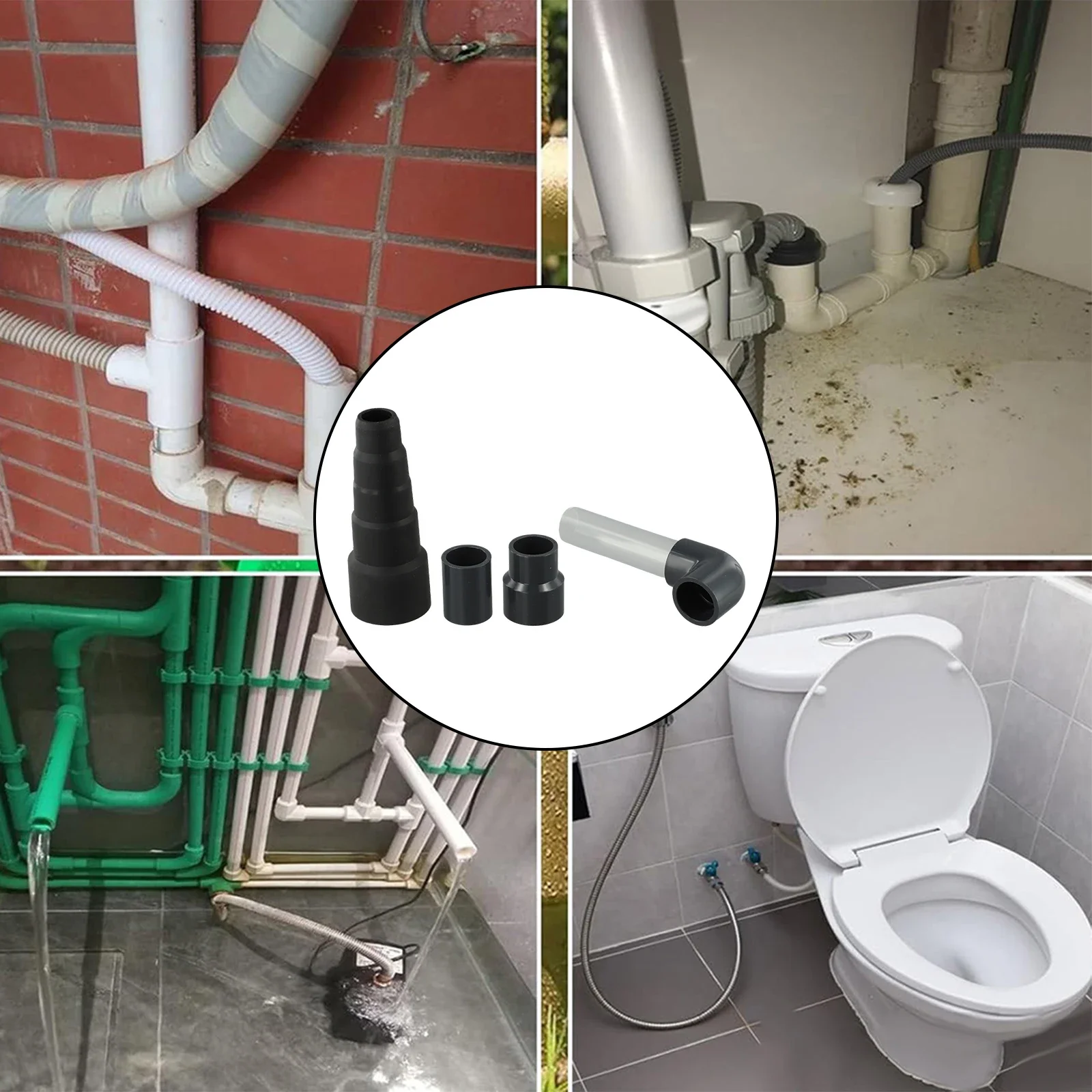 AC Drain For Vacuum Attachment Effective Cleaning Solution for Air Conditioning Condensate Pipes with 2 Connector Types