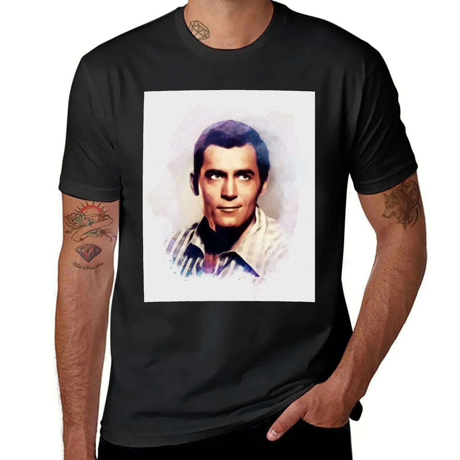 Clint Walker, Movie Legend T-Shirt tops graphics t shirts for men cotton