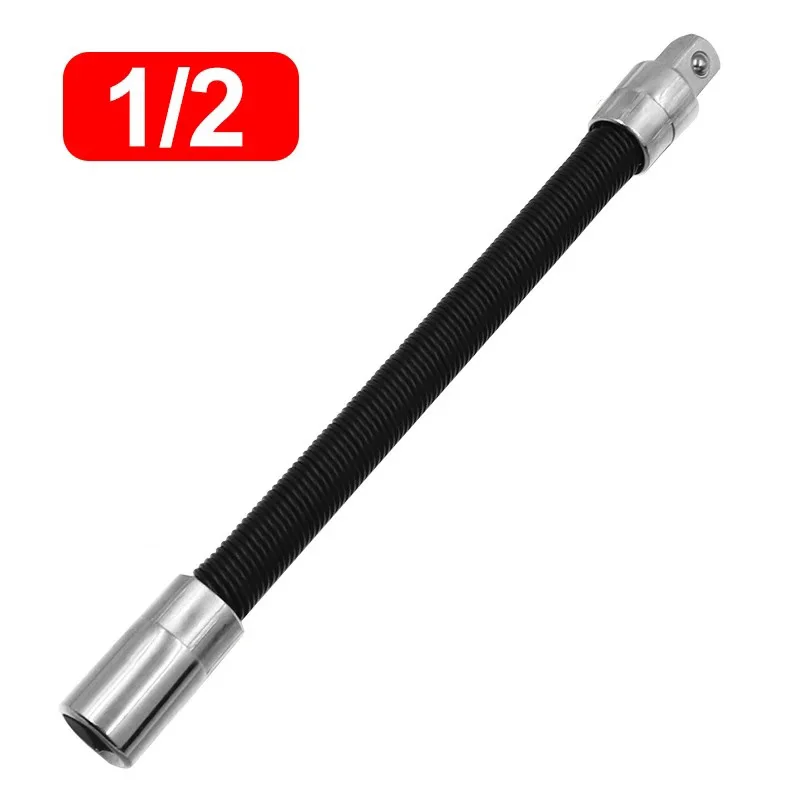 Schraubenschlüssel, flexible Steckschlüssel-Verlängerungsstange, 1/2 Zoll, 1/4 Zoll, 3/8 Zoll, Antriebe für Ratsche, verchromte Vanadium-Legierung, Stahlschlüssel-Verlängerungsstange