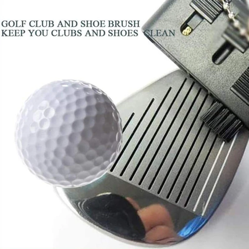 Professional 3-in-1 Golf Slot Cleaning Brushes Golf Grooves Sharpeners Golf Club Brush Cleaning Tool for Women & Men