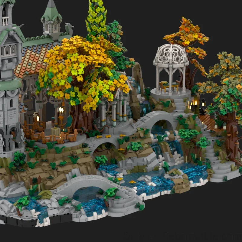 منتج جديد رائع MOC بنة حلقة المشهد نموذج Ruiwen قاعدة التوسع التكنولوجيا وحدات لعبة الأطفال لتقوم بها بنفسك التجميع