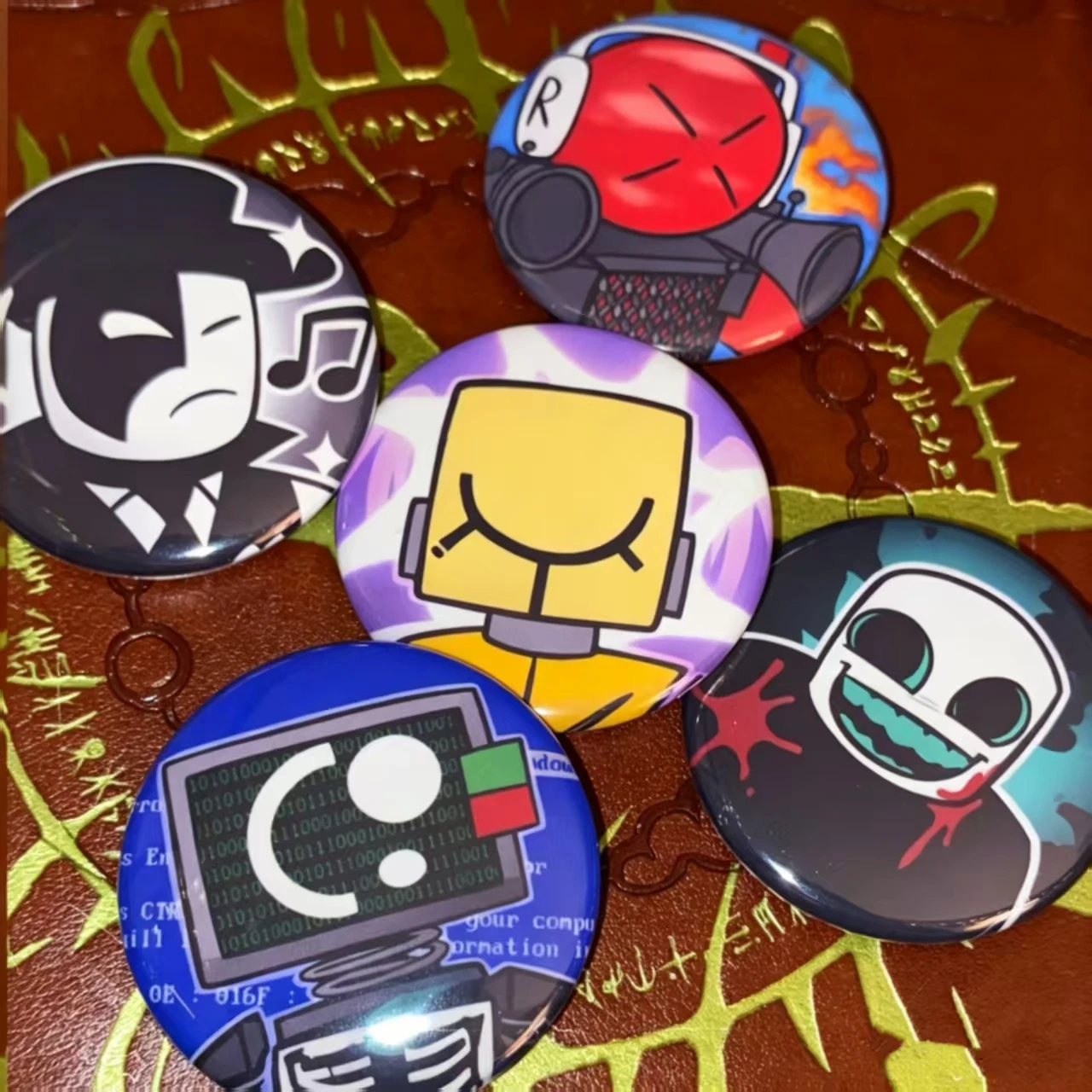 Die of Death Horror Style Pin Set Full Set Discount Collectible Enamel Badge Brooch Backpack Decor Cosplay Props Fan Gift