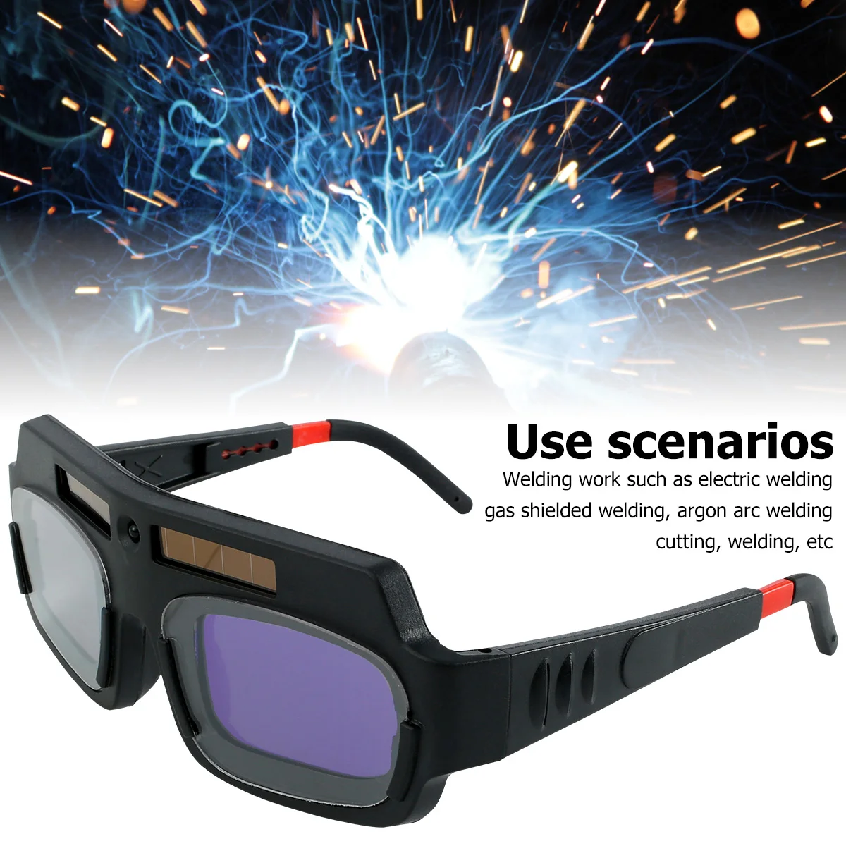 Automatic Darkening Dimming Welding Glasses Anti-glare Argon Arc Welding Glasses Welder Eye Protection Goggles Tool Welding Mask