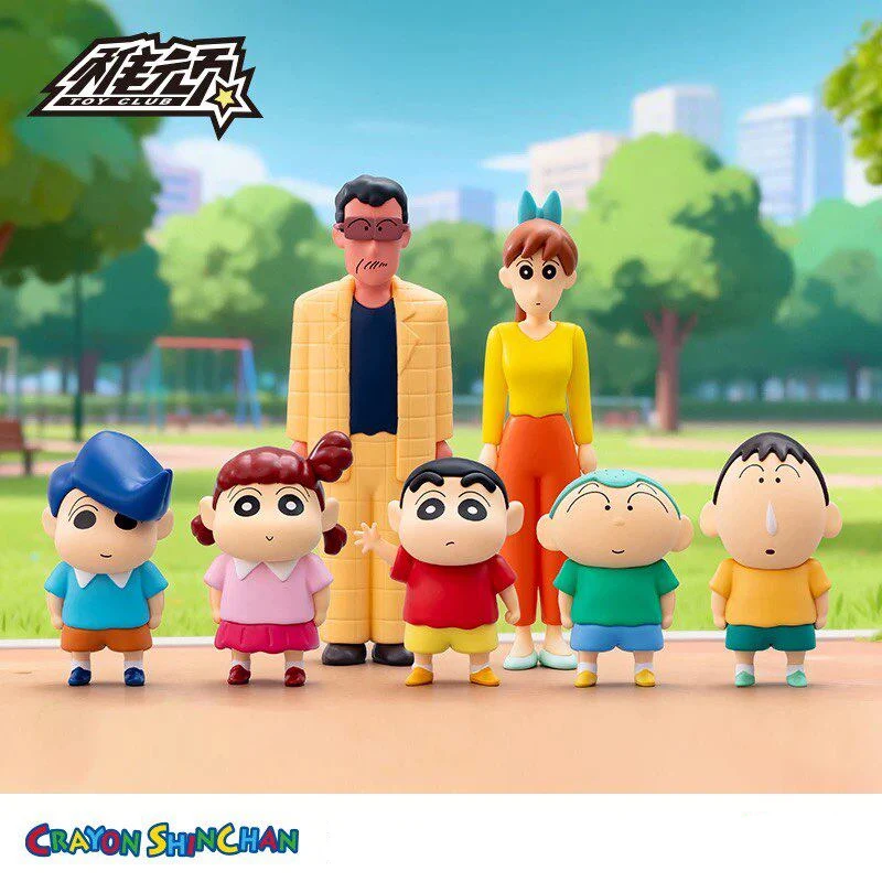 

Authentic Crayon Shin- Chan All In One Series Blind Box Trendy Play Cute Office Ornament Doll Peripheral Toys Birthday Gifts
