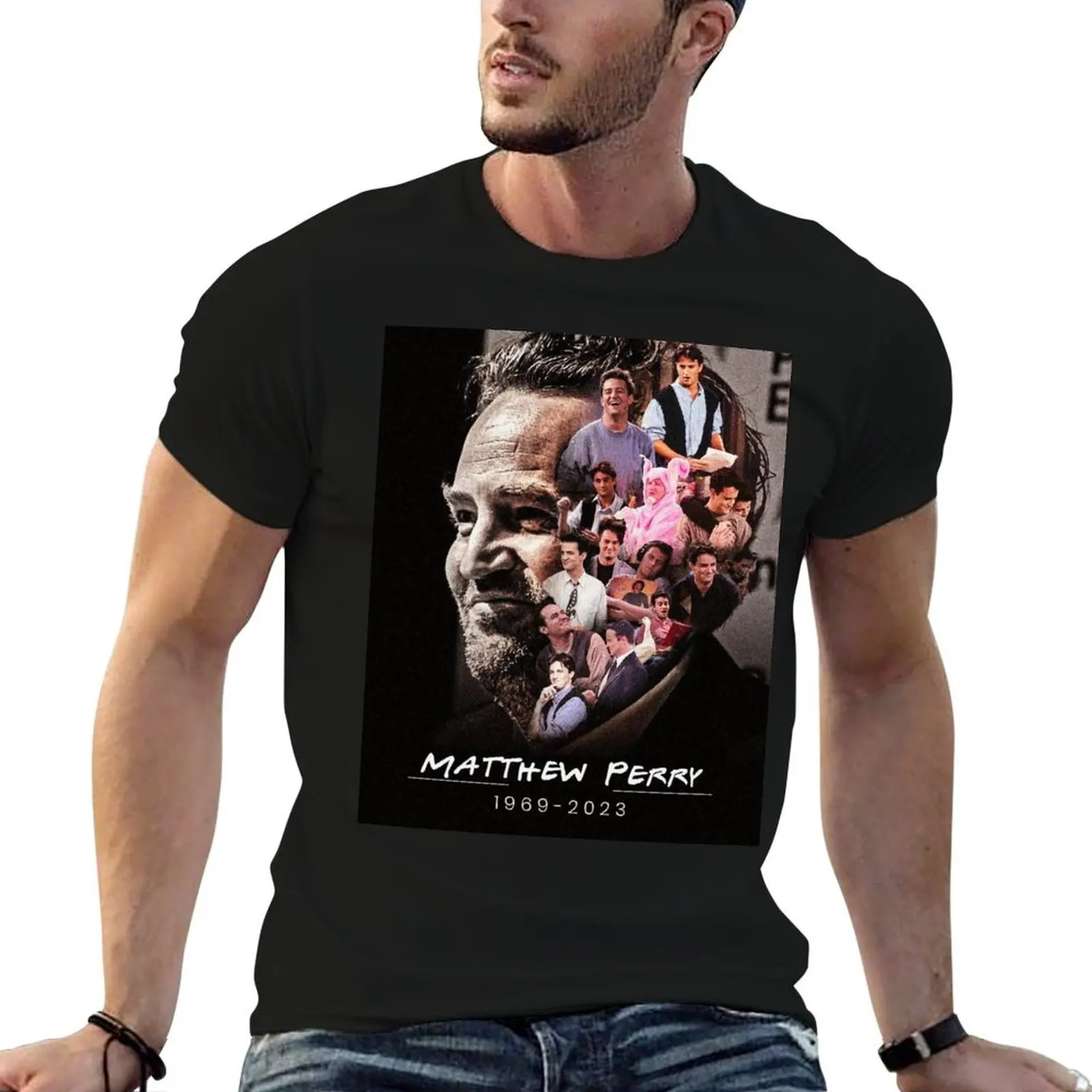 Matthew Perry T-Shirt kawaii clothes essential t shirt mens designer t shirt