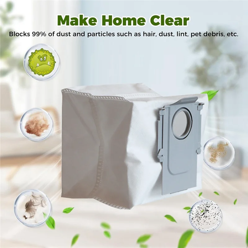 

B58B-мешки для пыли для Roborock Saros Z70/G30space, запасные части для пылесоса, нетканые мешки для мусора