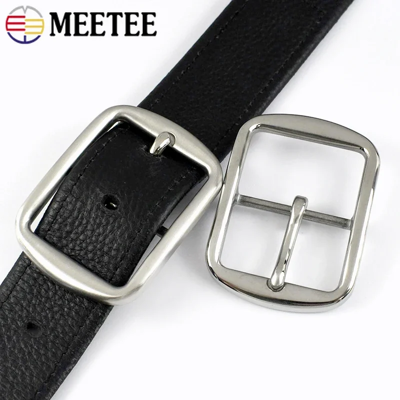 

1Pc 40mm Stainless Steel Men's Belt Buckle Clothes Pin Adjust Clasp Jeans Leather Decor Waistband Head DIY Hardware Accessories