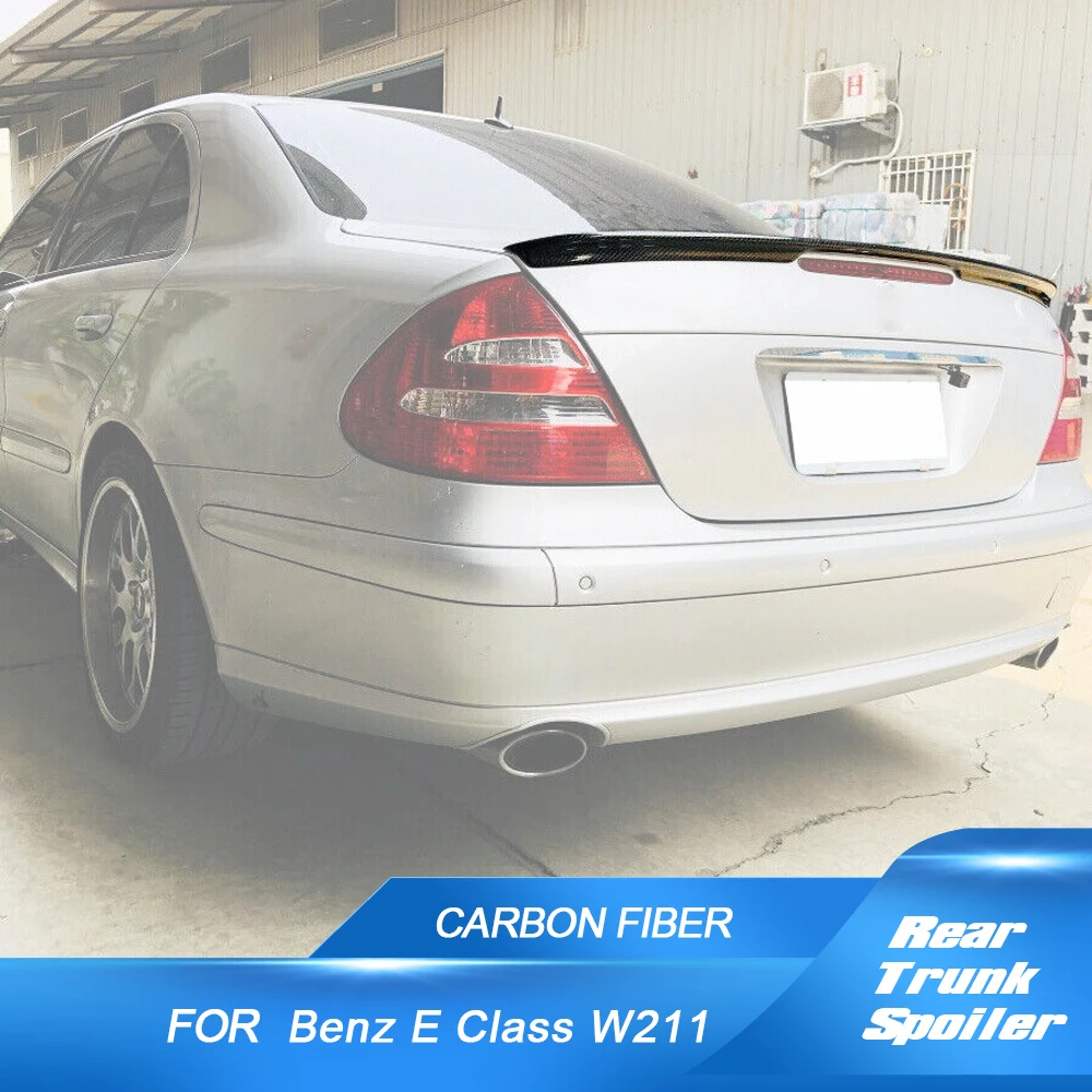 

Rear Wing Spoiler Trunk Boot Lip Spoiler for Mercedes-Benz E Class W211 E320 E55 E63 2003-2009 Car Rear Spoiler Lip Carbon Fiber