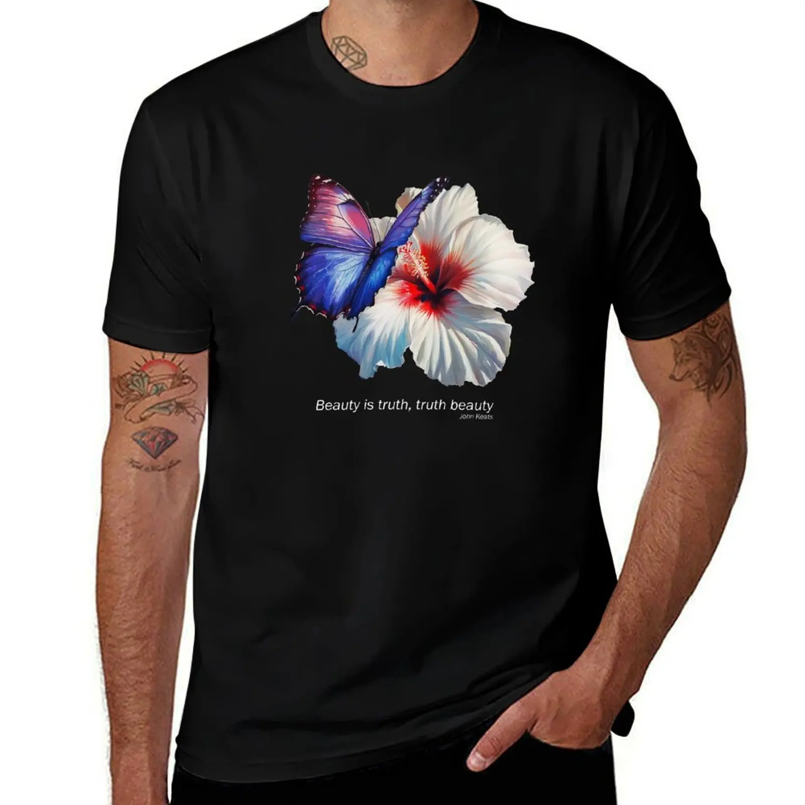 

Beauty Is Truth in Flight T-Shirt summer shirt cotton graphic tees summer top sweat shirts, men