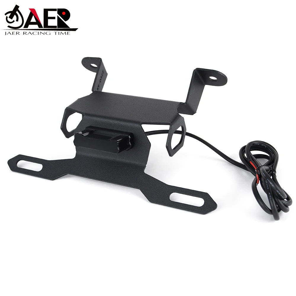 Motorcycle License Plate Bracket With Plate light For Honda CB125R  CB150R CB250R CB300R 2018-2021