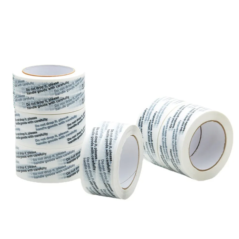 Do not drop it Packing Tape please handle goods with carefully Packaging Tape Courier Paper Box Sealing Tapes 5.5cm x 100Y