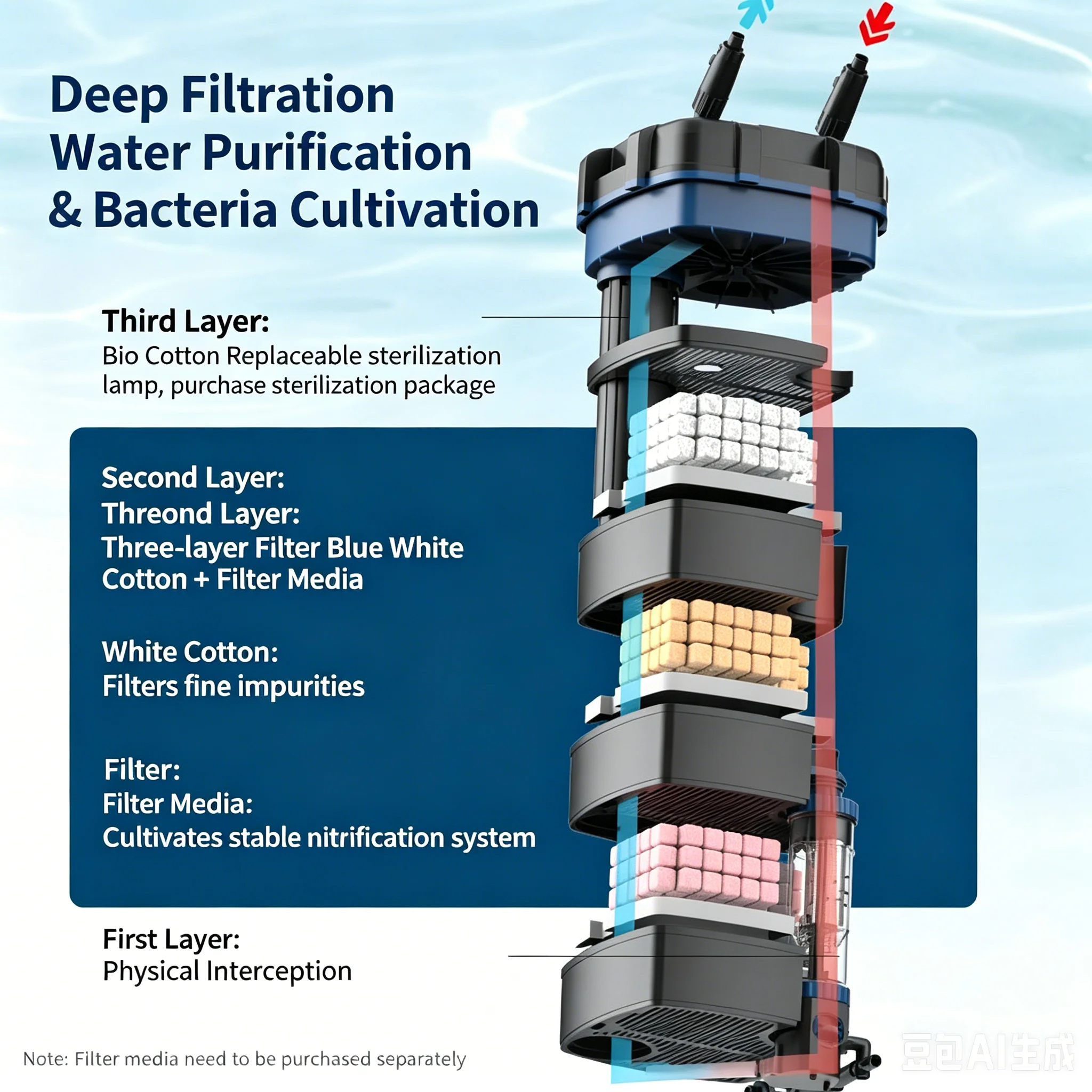 초저소음 외부 캐니스터 필터, 어항 물 순환 정화기,  - Reef Tank Filter 리뷰 및 가격