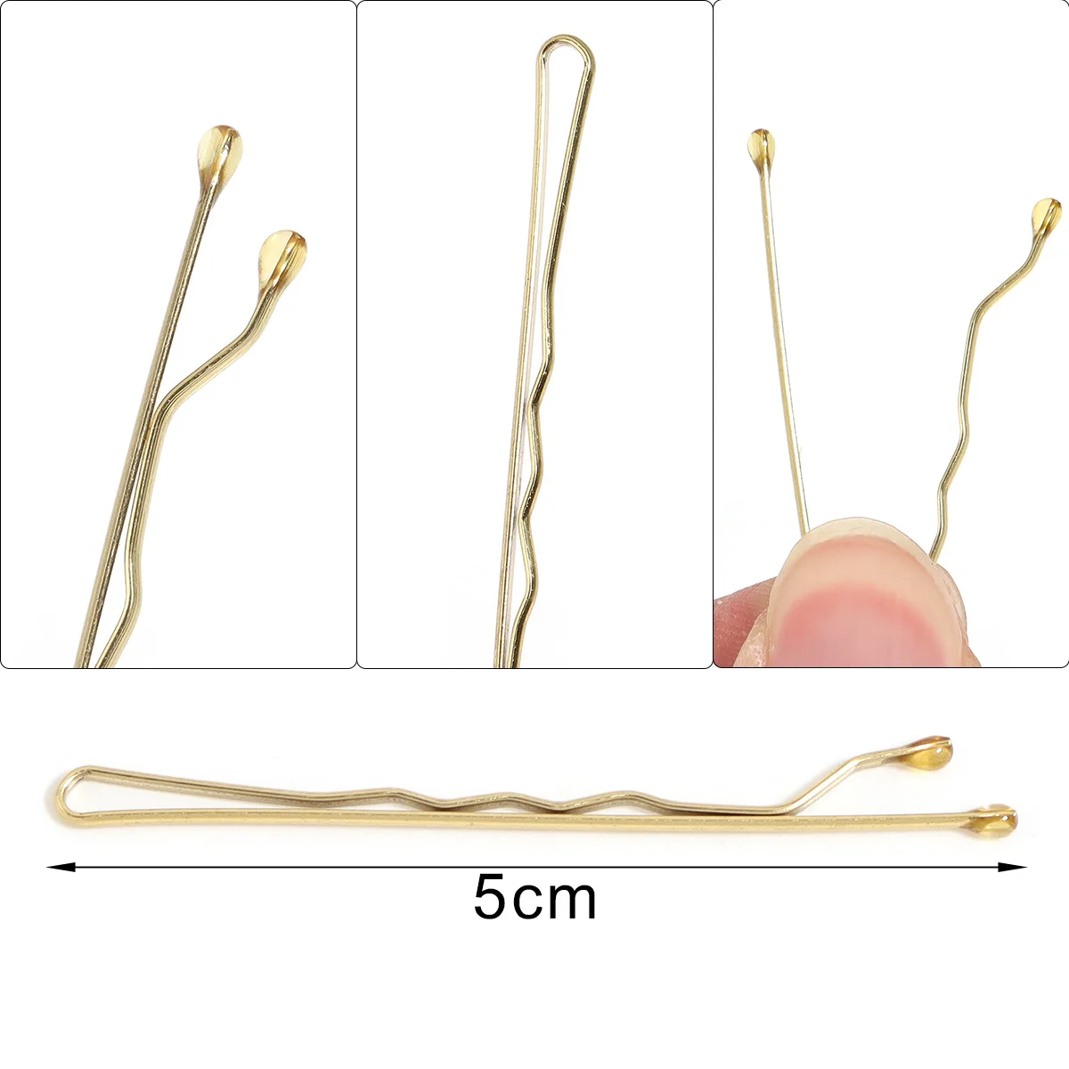 50 قطعة 4 ألوان 5 سنتيمتر مشبك شعر سيدة دبابيس الشعر مجعد متموج القبضات تصفيفة الشعر دبابيس الشعر النساء بنس للشعر تصفيف إكسسوارات الشعر #2