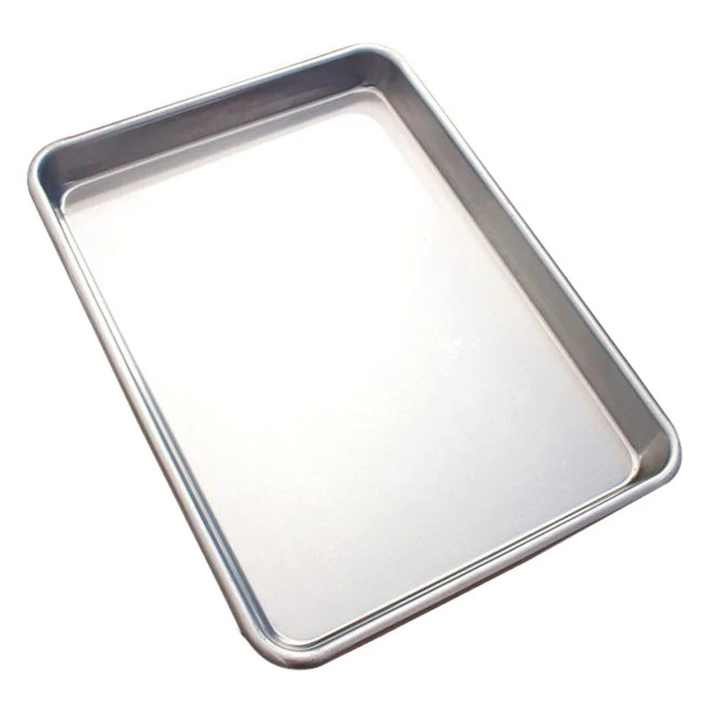 Aluminum Alloy Baking Pan 45 x 33 cm with 2.5 cm Depth for Even Heat Distribution in Oven Baking and For Cooking