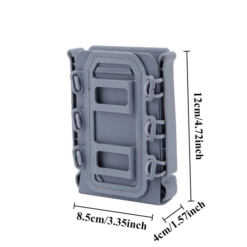 Tactical Magazine Pouch Molle for Ar15 M4 5.56 7.62 9mm Scorpion Fast Mag Quick Release Mag TPR Holster Adjustable Case Box - view 6