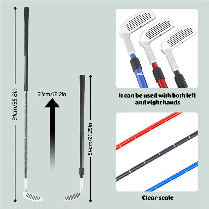Golf Putter Two-Section Detachable Putter Golf Chipping Club Golf Putter For Right Or Left Handed Golfers Use