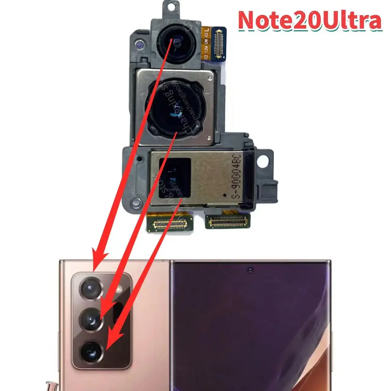 100% Test OEM rear camera for Samsung Galaxy Note20 Ultra