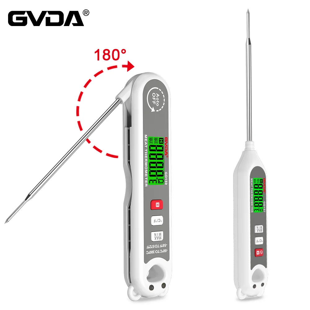 GVDA Digital Food Thermometer Kitchen Thermometer Meat Oil Milk BBQ Electronic Oven Thermometer Food Temperature Measure Tools