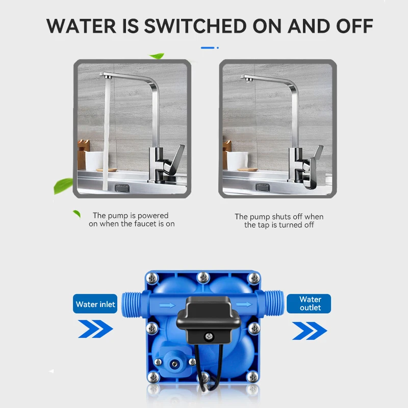 Imagem -04 - Elétrica Backflow Booster Bomba Câmara o Diafragma Bomba Self-priming Yacht Boat Marinha rv Caravan de Alta Pressã ac 220v 110v