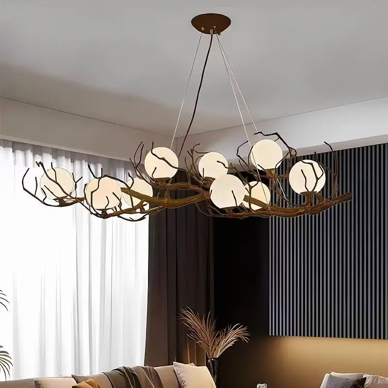 Song Style Aesthetic Branch Chandelier Energy-Saving Luxury Light for Restaurant Home Homestay Artistic Lighting Fixtures