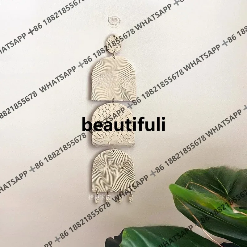 H Wabi Sansan wall decoration three-dimensional sandstone texture painting pendant bedroom bedside wall decoration entrance
