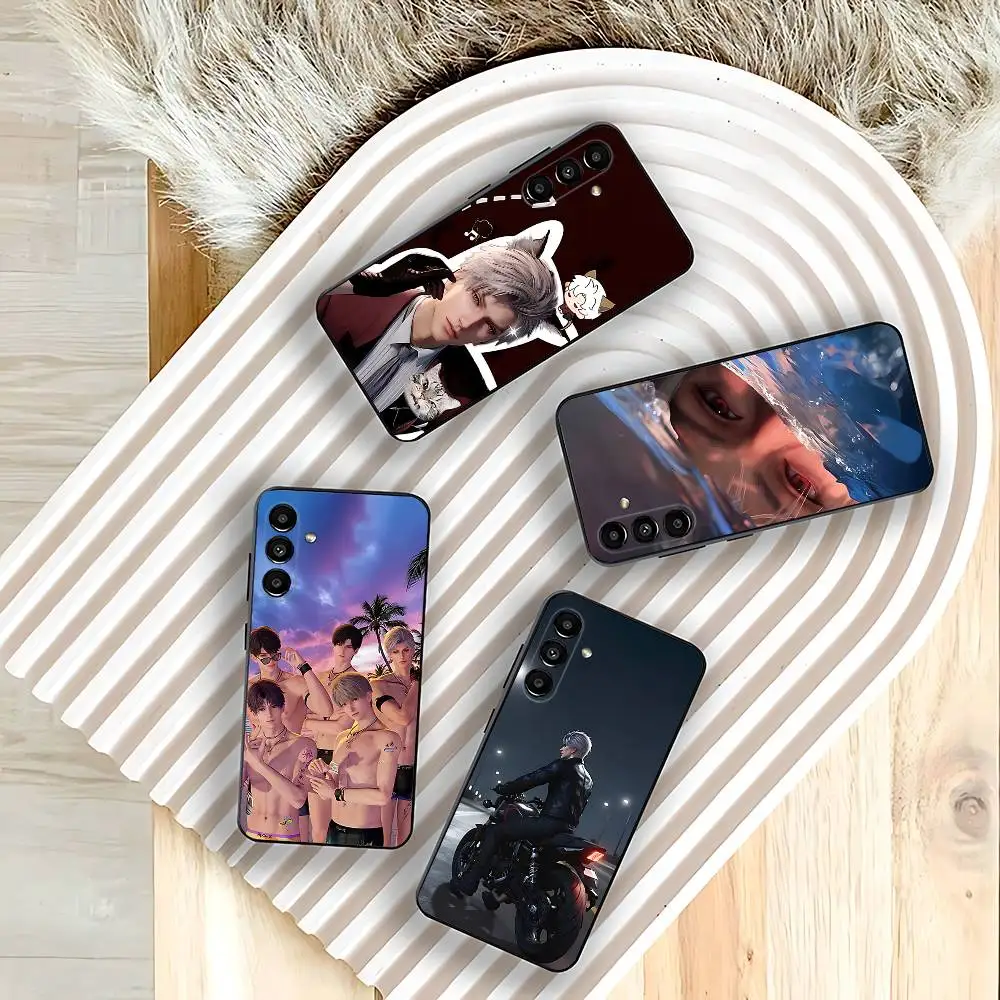 S-sylus Love Deep Space Phone Case For Samsung Galaxy A73,31,32,72,41,53,52,71,22,5G,Note,J7,8,9 Soft Black Cover