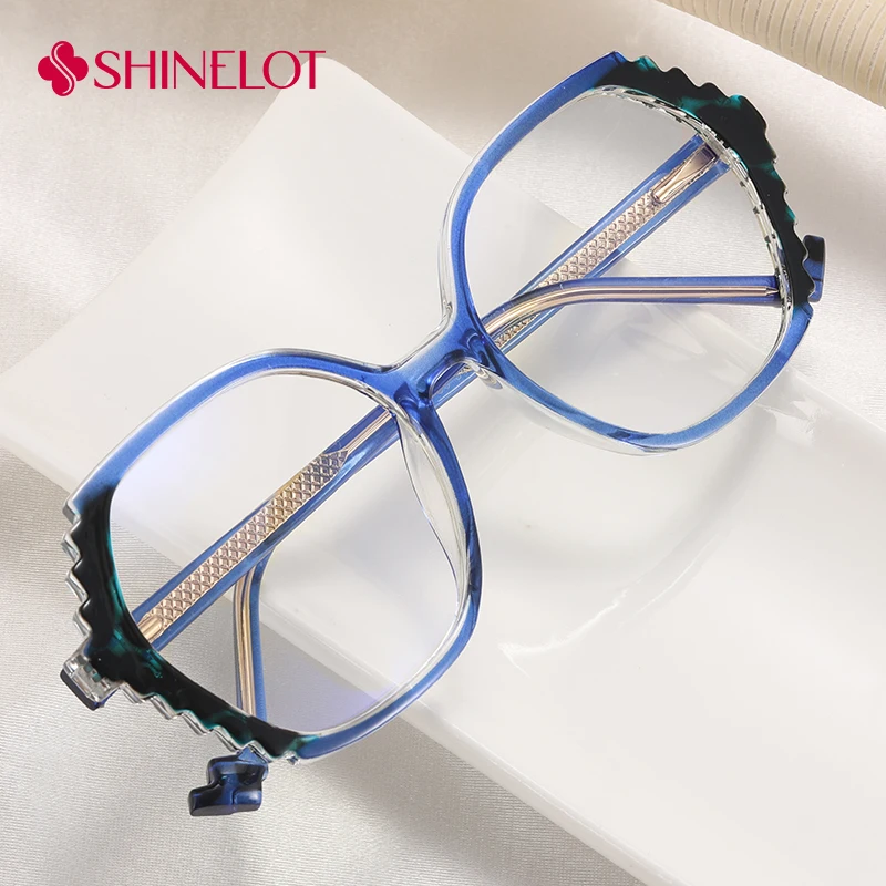 

82097 Ретро женские очки с пиксельным дизайном, оправа для очков, защита глаз, блокирующие синий свет, молодежный стиль, очки желейного цвета