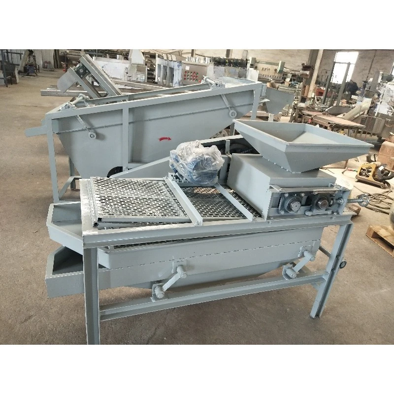 Automatic Palm Kennel Nut Cracker Machine Apricot Kernels Shell Breaking and Separating Hazel Nut Hazelnut Sheller and Separator view 2