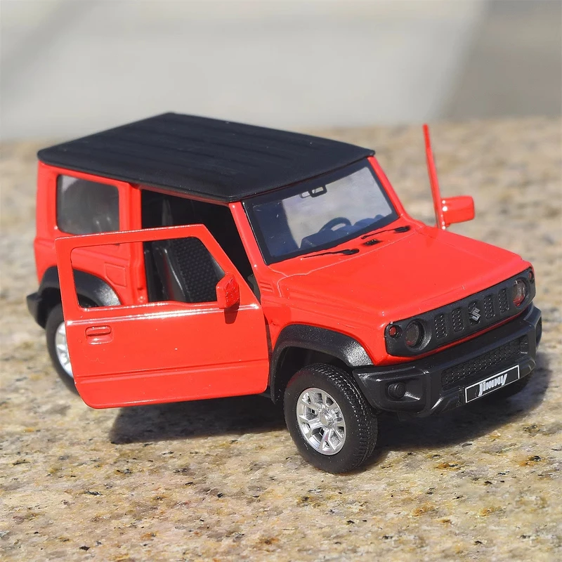 1:32 Suzuki Jimny SUV coche de aleación fundido a presión y vehículos de juguete modelo de coche modelo a escala en miniatura coche para niños