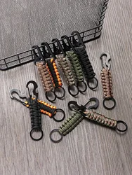 Carabiner Keychains Braided Keychain Lanyard with Clip for Hanging Keys or Flashlight, for Outdoor Camping Fishing Backpack Fit