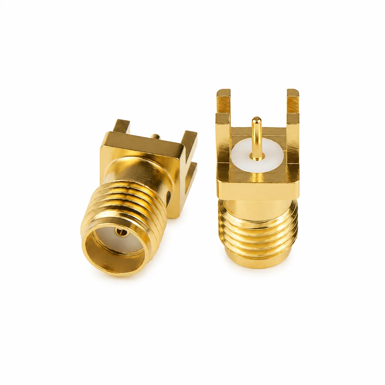 1 piece SMA-KE female connector with a 1.7mm pitch, high quality, 18G, with epoxy coating.