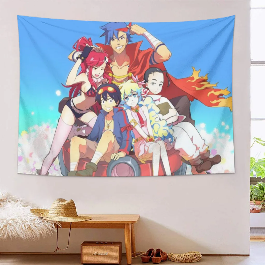 Tengen Toppa Gurren-Lagann Tapestry   Room Ornaments Decoration Bedroom Wall Décor