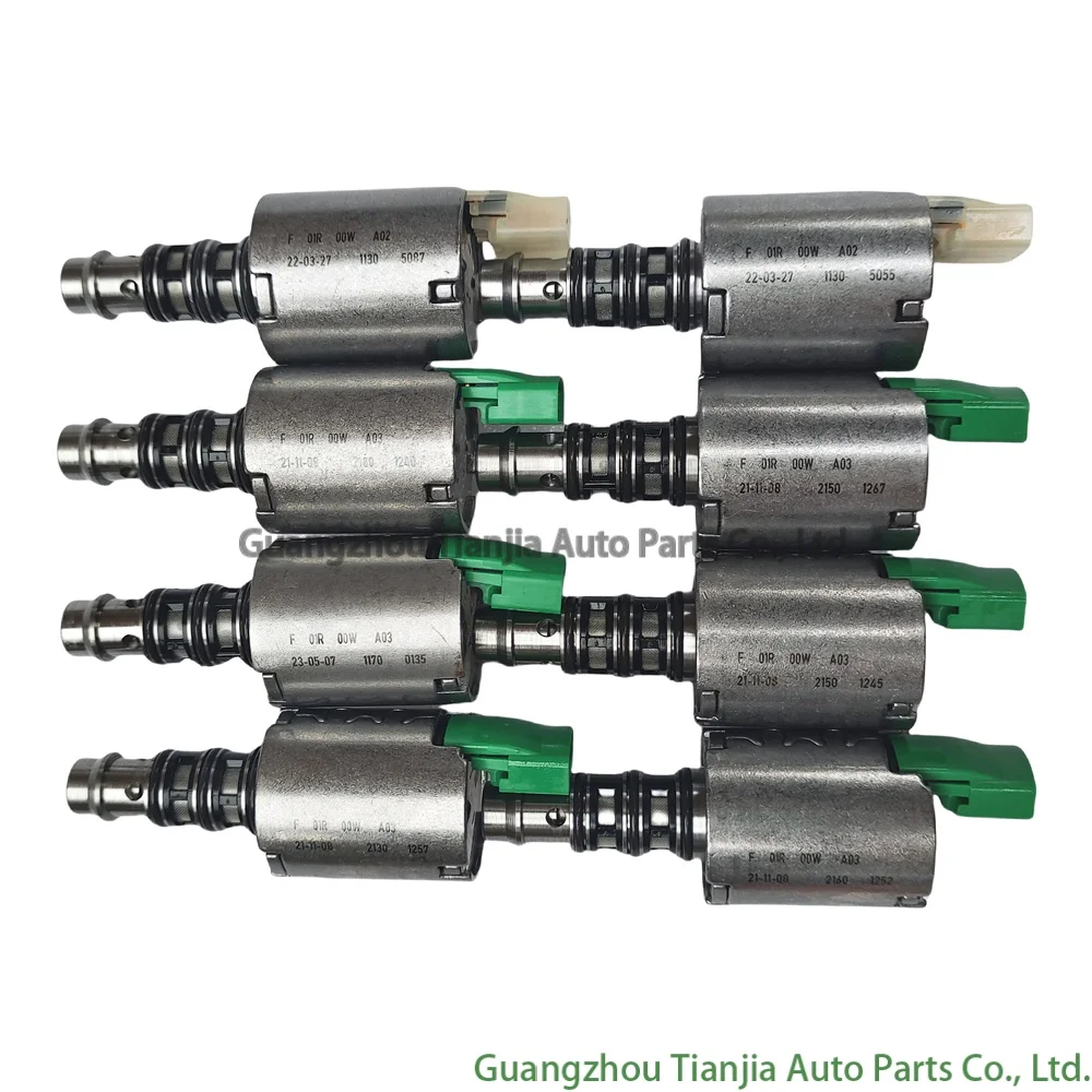 New 0AM DQ200 DSG Transmission Hydraulic Shift Solenoid Valve Set 8 Piece Set For FWD Dual Clutch 0AM325473