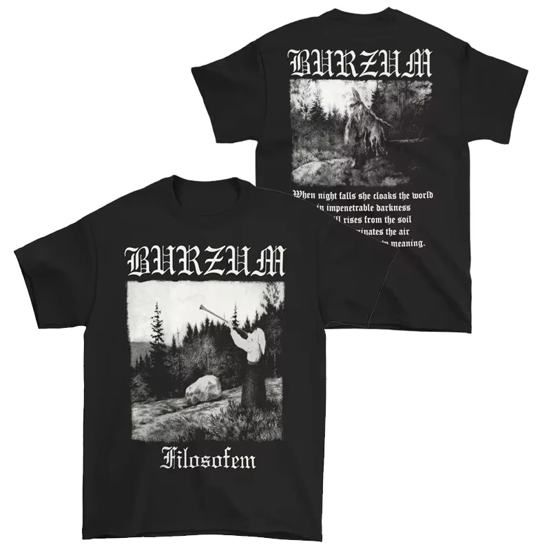 Summer 2026 Popular Legendary Norwegian Black Metal Band Burzum Theme Outdoor Leisure Fashionable Men's Short Sleeve T-shirt