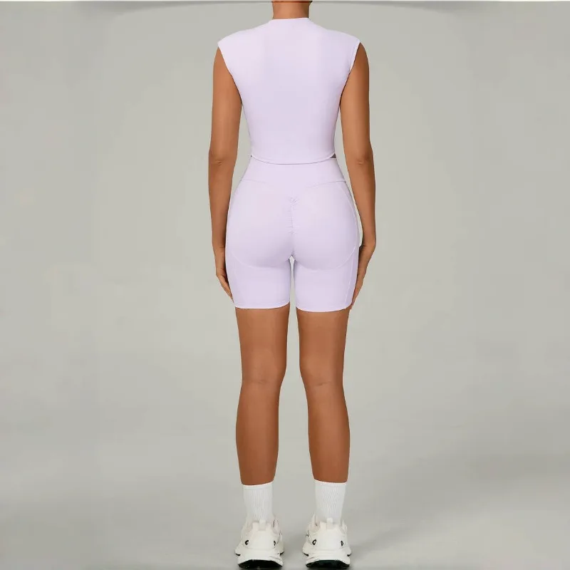 

Женский комплект для обнаженной йоги, подтягивающий бедра, спина, красота, скорость, сушка, спортивная одежда для похудения, комплект для бега на открытом воздухе и фитнеса