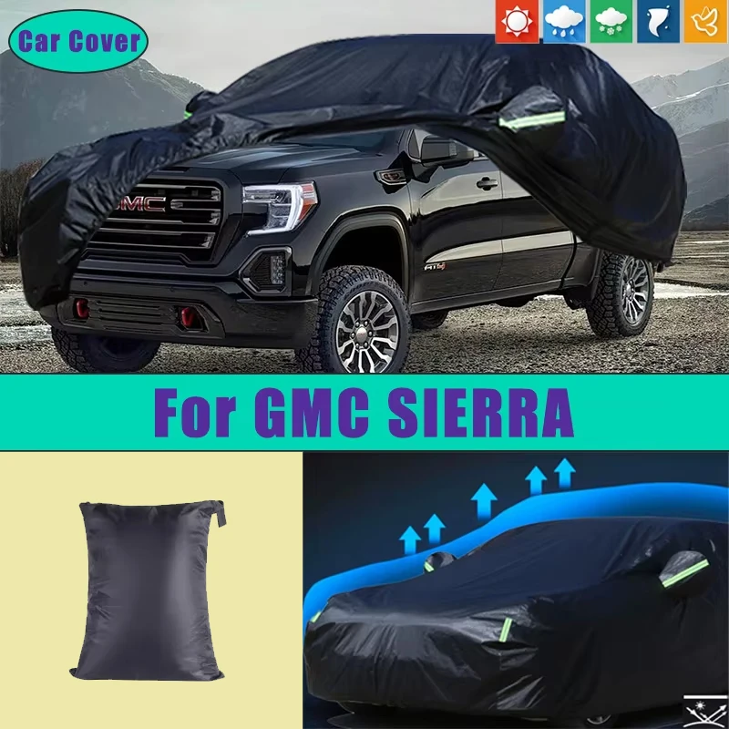 

Car Full Outer Covers Outdoor Waterproof Dustproof Sun Rain Snow Protection Exterior Car Accessories For GMC SIERRA