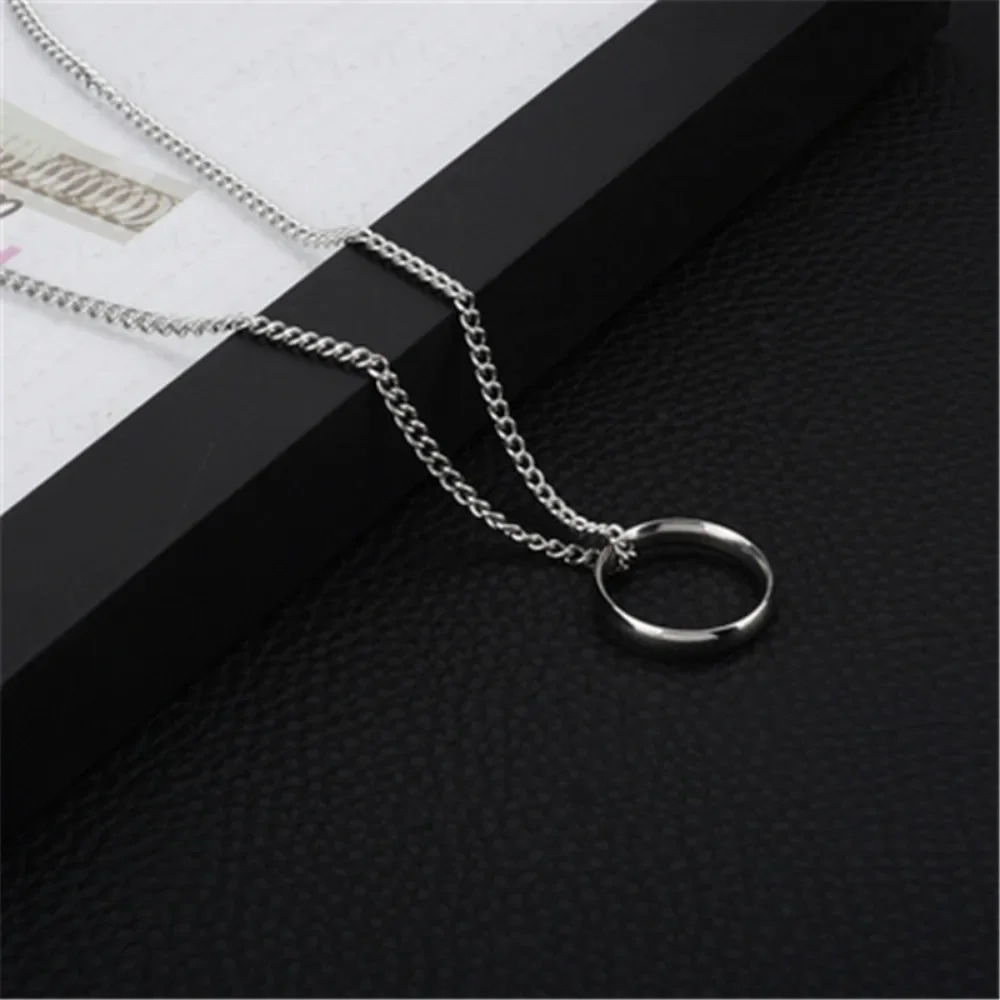 Korean Drama Same Necklace New Fashion Round Temperament Elegant Pendant Necklace Creative Trend Retro Delicate Necklace Pendant